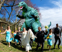 Godzilla EATS Wedding Party!!!
